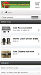 Mobile Screenshot of gatelockslatchesandhinges.com