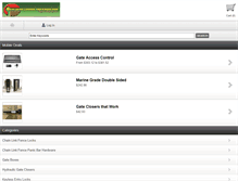 Tablet Screenshot of gatelockslatchesandhinges.com